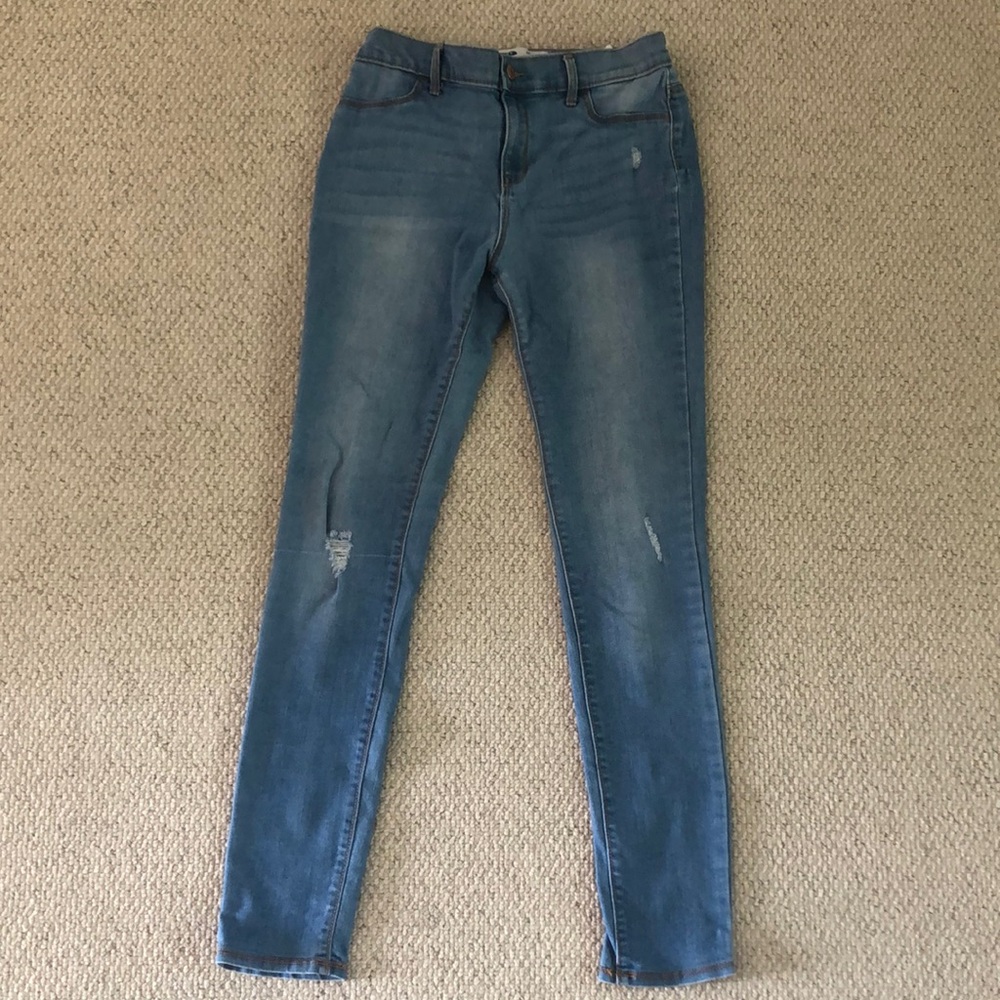 Old Navy Blue Rockstar Skinny Jeans Classic Denim